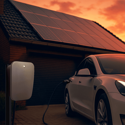 Charging your car with your own solar panels - BlueBird Power Store